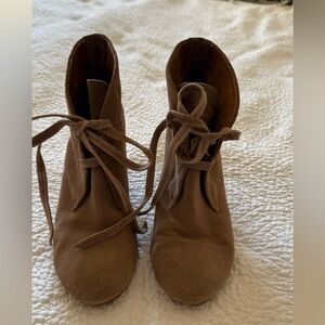 Brown Suede Ankle Boots